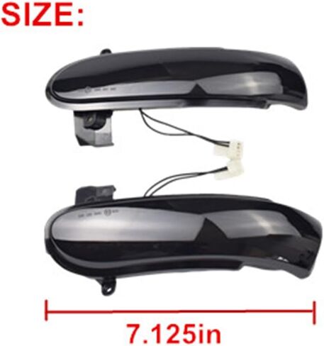 LED Dynamic Side Mirror Sequential Turn Signal Light for M-ercedes Ben-z Slk Class R171 W171 2004-2008.12 Prefacelift SL Class R230 W230 2002-2008.04 (Black) in Kuwait