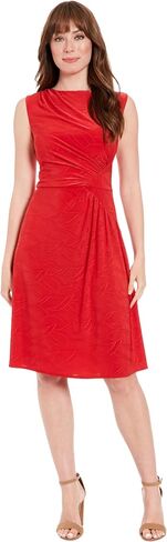 London Times Sleeveless Asymmetrical Midi Perfect Bridal Shower, Wedding Guest, and Work Dresses for Women in Saudi Arabia