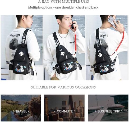 Luminous Pattern Sling Daypacks Bag Crossbody Chest Backpack Casual Lightweight Outdoor Hiking Travel Shoulder Bag in Saudi Arabia