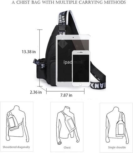 Luminous Pattern Sling Daypacks Bag Crossbody Chest Backpack Casual Lightweight Outdoor Hiking Travel Shoulder Bag in Saudi Arabia