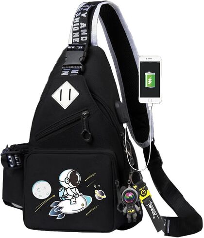 Luminous Pattern Sling Daypacks Bag Crossbody Chest Backpack Casual Lightweight Outdoor Hiking Travel Shoulder Bag in Saudi Arabia