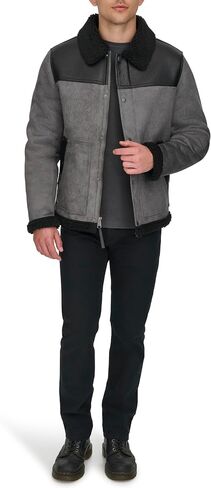 Levi's Men's Mixed Media Faux Shearling Jacket in Saudi Arabia