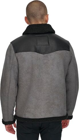 Levi's Men's Mixed Media Faux Shearling Jacket in Saudi Arabia