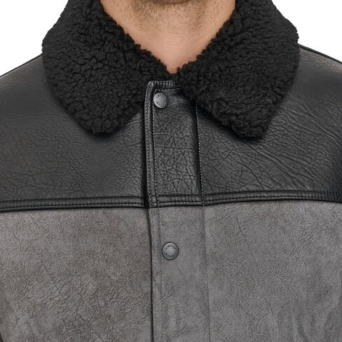 Levi's Men's Mixed Media Faux Shearling Jacket in Saudi Arabia