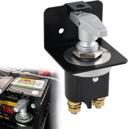 Disconnect Switch 12V 24V 36V with Lockout Plate，20247 Battery Cut Off Switch 500A High Current Battery Kill Switch Compatible with Polarity Negative Kill Switch for Cars, Boats, RVs in Saudi Arabia