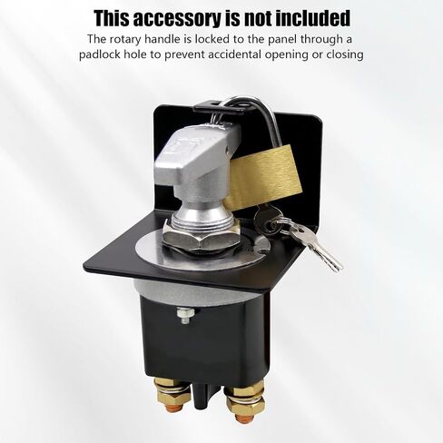 Disconnect Switch 12V 24V 36V with Lockout Plate，20247 Battery Cut Off Switch 500A High Current Battery Kill Switch Compatible with Polarity Negative Kill Switch for Cars, Boats, RVs in Saudi Arabia