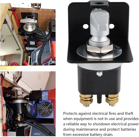 Disconnect Switch 12V 24V 36V with Lockout Plate，20247 Battery Cut Off Switch 500A High Current Battery Kill Switch Compatible with Polarity Negative Kill Switch for Cars, Boats, RVs in Saudi Arabia