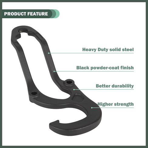 خطافات السحب الأمامية الثقيلة المتوافقة مع 2009-2024 دودج رام 1500 classis (DS) استبعاد Warlock ، استبدل OE 55398284AA 55398285AA 82210967 68196982AA ، اليسار واليمين ، الأسود ، الأسود in Kuwait