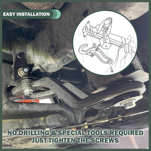 خطافات السحب الأمامية الثقيلة المتوافقة مع 2009-2024 دودج رام 1500 classis (DS) استبعاد Warlock ، استبدل OE 55398284AA 55398285AA 82210967 68196982AA ، اليسار واليمين ، الأسود ، الأسود in Kuwait