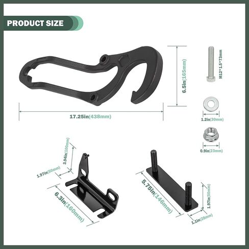 خطافات السحب الأمامية الثقيلة المتوافقة مع 2009-2024 دودج رام 1500 classis (DS) استبعاد Warlock ، استبدل OE 55398284AA 55398285AA 82210967 68196982AA ، اليسار واليمين ، الأسود ، الأسود in Kuwait