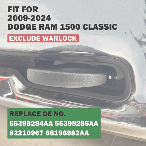 خطافات السحب الأمامية الثقيلة المتوافقة مع 2009-2024 دودج رام 1500 classis (DS) استبعاد Warlock ، استبدل OE 55398284AA 55398285AA 82210967 68196982AA ، اليسار واليمين ، الأسود ، الأسود in Kuwait