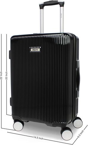 World Traveler Dejuno Monarch Lightweight Hardside Pollecarbonate الأمتعة الدوار القابلة للتوسيع مع TSA Lock ، Blue Iron ، 26 بوصة in Saudi Arabia