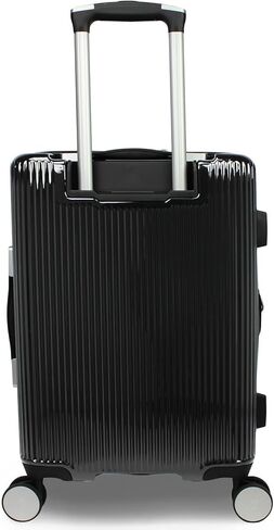 World Traveler Dejuno Monarch Lightweight Hardside Pollecarbonate الأمتعة الدوار القابلة للتوسيع مع TSA Lock ، Blue Iron ، 26 بوصة in Saudi Arabia