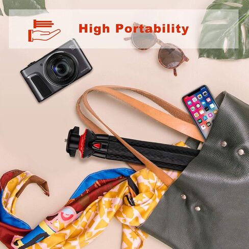 8'' Selfie Ring Light with Flexible Handheld Tripod, Fotopro LED Ring Light with Desktop Phone Tripod and Phone Holder Remote for Live Streaming Conference Video Recording Makeup Selfie in Saudi Arabia