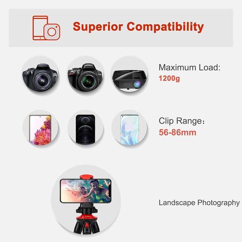 8'' Selfie Ring Light with Flexible Handheld Tripod, Fotopro LED Ring Light with Desktop Phone Tripod and Phone Holder Remote for Live Streaming Conference Video Recording Makeup Selfie in Saudi Arabia
