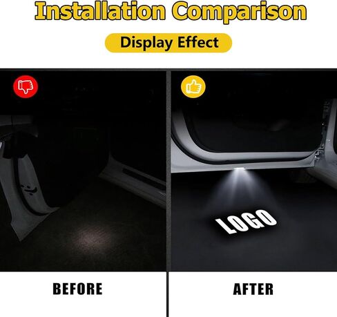 4PCS Car Door Lights Logo Logo Orgo for SRX CT6 CT5 XTS ATS-L XT4 XT5 XT6 ، لم يتلاشى أبدًا جهاز عرض باب LED ، وأضواء البركة للترحيب الإضافي ، ضوء الظل أشباح ، إكسسوارات السيارة in Kuwait