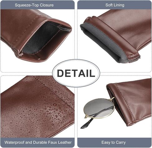 uxcell Soft Glasses Case, Squeeze Top Glasses Bag Sunglasses Case for Men and Women Sunglasses Case in Saudi Arabia