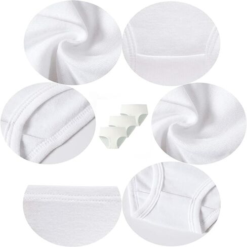 3 حزمة ملخصات الفتيات الصغار سراويل داخلية للقطن ناعم in Kuwait