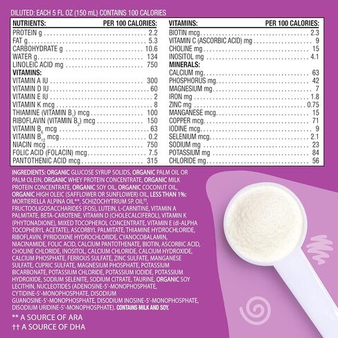 Earth's Best Organic Sensitive Baby Formula for Babies 0-12 Months, Reduced Lactose Powdered Infant Formula with Iron, Omega-3 DHA, and Omega-6 ARA, 32 oz Formula Container in Saudi Arabia