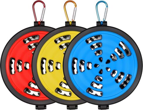 3 Pcs Portable Mosquito Coil Holder Hanging Incense Burner Coils with Hook for Indoor Outdoor Camping Hiking Fishing(Fresh,Red,Blue,Yellow) in Saudi Arabia