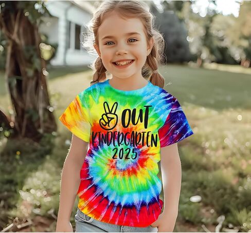 Modntoga Kids Boy Boy Peace Out Ristergarten Shirt 2025 T-refctergarten T-Shirt the Last of School Summer Teeps Tops in Kuwait