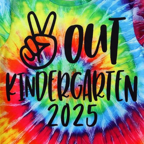 Modntoga Kids Boy Boy Peace Out Ristergarten Shirt 2025 T-refctergarten T-Shirt the Last of School Summer Teeps Tops in Kuwait