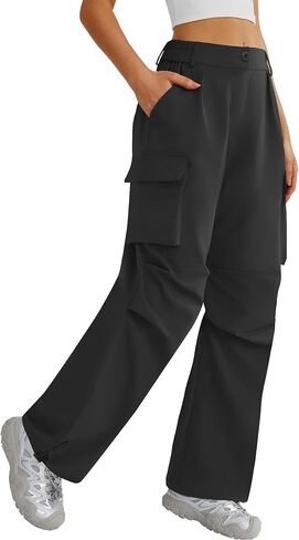 Women’s Hiking Pants Wide Leg Cargo Pants Quick Dry Lightweight Water-Resistant Travel Casual Trousers with 4 Pockets in Saudi Arabia