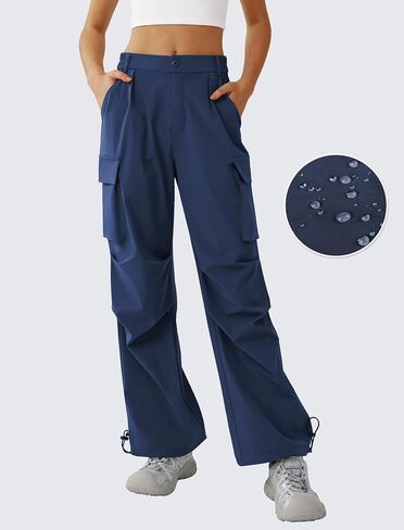 Women’s Hiking Pants Wide Leg Cargo Pants Quick Dry Lightweight Water-Resistant Travel Casual Trousers with 4 Pockets in Saudi Arabia