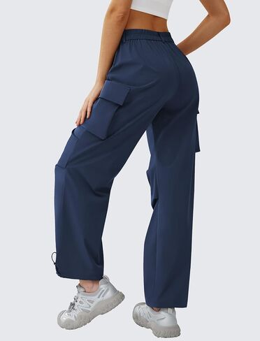 Women’s Hiking Pants Wide Leg Cargo Pants Quick Dry Lightweight Water-Resistant Travel Casual Trousers with 4 Pockets in Saudi Arabia