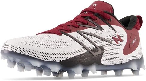 New Balance Men's FreezeLX V4 Low Lacrosse Shoe, White/Black/Polar Blue, 8.5 in Saudi Arabia