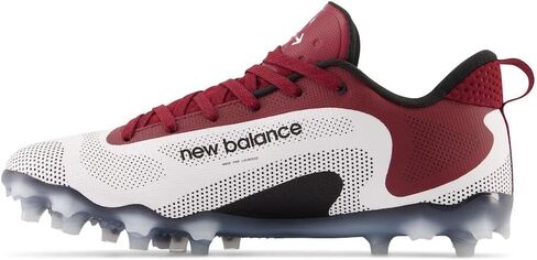 New Balance Men's FreezeLX V4 Low Lacrosse Shoe, White/Black/Polar Blue, 8.5 in Saudi Arabia