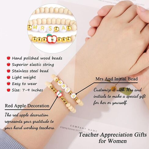 Initial Teacher Appreciation Gifts for Women, Christmas Thanksgiving Thank You Gifts for Teachers Set of 5 in Saudi Arabia