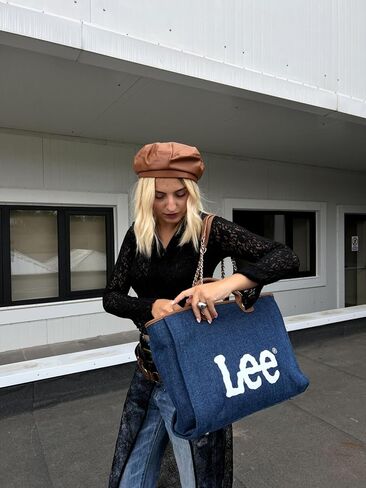 Montana West x Lee Tote Bag for Woman Denim Handbag Crossbody Shoulder Bag with Strap in Saudi Arabia