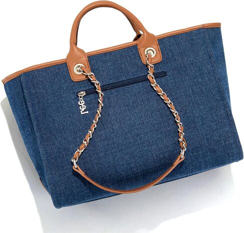 Montana West x Lee Tote Bag for Woman Denim Handbag Crossbody Shoulder Bag with Strap in Saudi Arabia