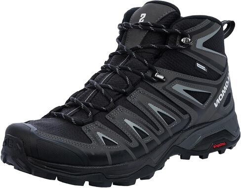 Salomon X Ultra Pioneer MID CLIMASALOMON Waterproof Hiking Boots for Men Climbing Shoe, Black/Magnet/Monument, 10 in Saudi Arabia
