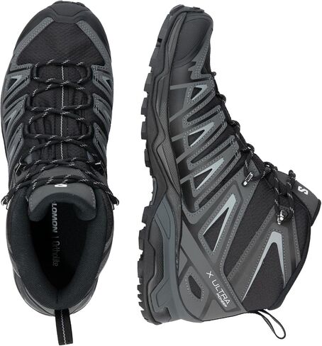 Salomon X Ultra Pioneer MID CLIMASALOMON Waterproof Hiking Boots for Men Climbing Shoe, Black/Magnet/Monument, 10 in Saudi Arabia