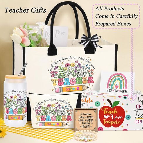 هدايا تقدير المعلمين الأولية للنساء ، عيد الميلاد الشكر شكرا لكم هدايا للمعلمين مجموعة من 5 in Kuwait