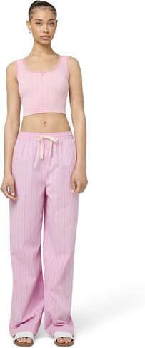 florence by mills Women's Villa Collection Poplin Stripe Boxy Sleep Pant in Saudi Arabia