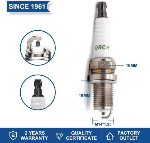 Torch 5K6RTC SPACK SLUP استبدال لـ NGK BCPR6ES SPACK ، لأستون مارتن Virage Volante 1993-1994 5.3L/5340CC ، OEM ، EA in Saudi Arabia