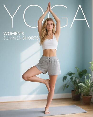 Huukeay 3 Pack Women's Casual Sweat Shorts, High Waist Drawstring Wide Leg Athletic Lounge Shorts with Pockets 2025 Summer in Kuwait