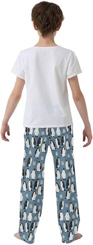 Pfrewn Boys Girls Pajama Pants Emperor Penguins Chick Casual Lounge PJ Bottoms with Pockets, L in Saudi Arabia
