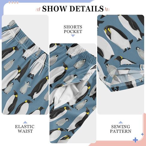 Pfrewn Boys Girls Pajama Pants Emperor Penguins Chick Casual Lounge PJ Bottoms with Pockets, L in Saudi Arabia