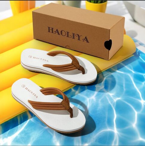 HAOLIRA Flip Flops for Women with Arch Support Comfortable Walking Thong Sandals Ladies Lightweight Ultra Soft Cushion Footbed Slip On Quick Dry for Summer Beach in Kuwait