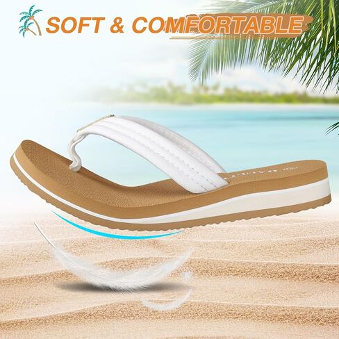 HAOLIRA Flip Flops for Women with Arch Support Comfortable Walking Thong Sandals Ladies Lightweight Ultra Soft Cushion Footbed Slip On Quick Dry for Summer Beach in Kuwait