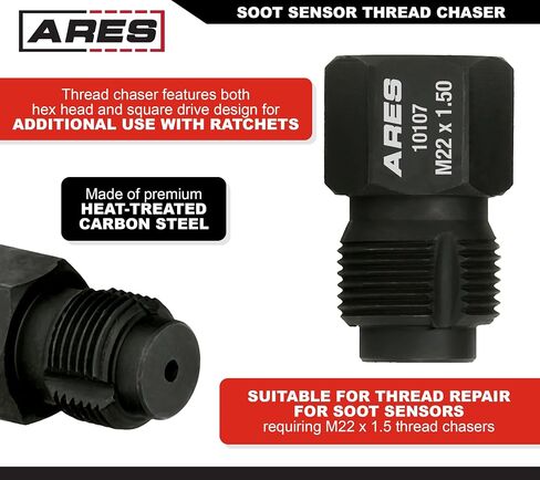 ARES 70692 - Limited Access Thread Chaser - Fits M14 x 1.25mm Size Plugs - Perfect for Spark Plug Holes in Confined and Limited Access Areas in Saudi Arabia