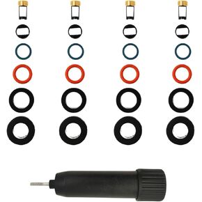 4 Set Fuel Injector Seal Kits Compatible with Toyota Corolla 1.8L 2009-2018 Matrix 1.8L 2009-2013 Scion xD 1.8L 2008 2009 Micro Filters O-ring