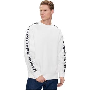 Armani Exchange Men's Long Sleeve Logo Tape Fleece Sweatshirt