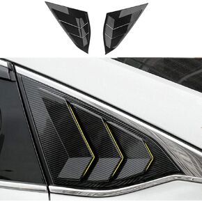 ABS Rear Side Window Louvers Air Vent Scoop Shades Cover Blinds Trim for Honda Accord 2018 2019 2020 2021 2022（Matte Black）