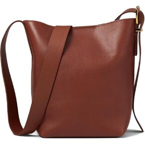 Madewell the assential mini bucket في الجلد ، القرفة الدافئة