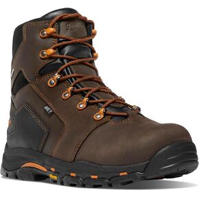 Danner Vicious 6 "أحذية عمل مركبة للرجال - جلد مقاوم للماء مع بطانة Gore -Tex قابلة للتنفس ، نظام الدانتيل السريع ونعل خادم كعب غير قابل للانزلاق
